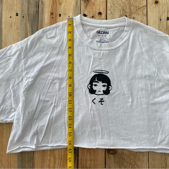Screenprinted girl cropped tee - Picture 8 of 8